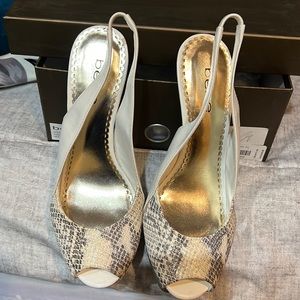 5” high heels.  Excellent condition